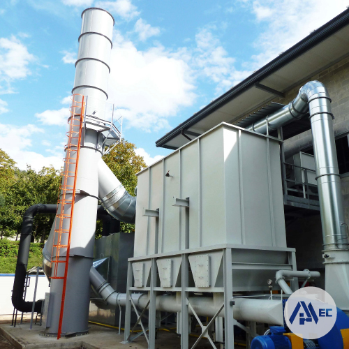 Postcombustore abbattimento solventi